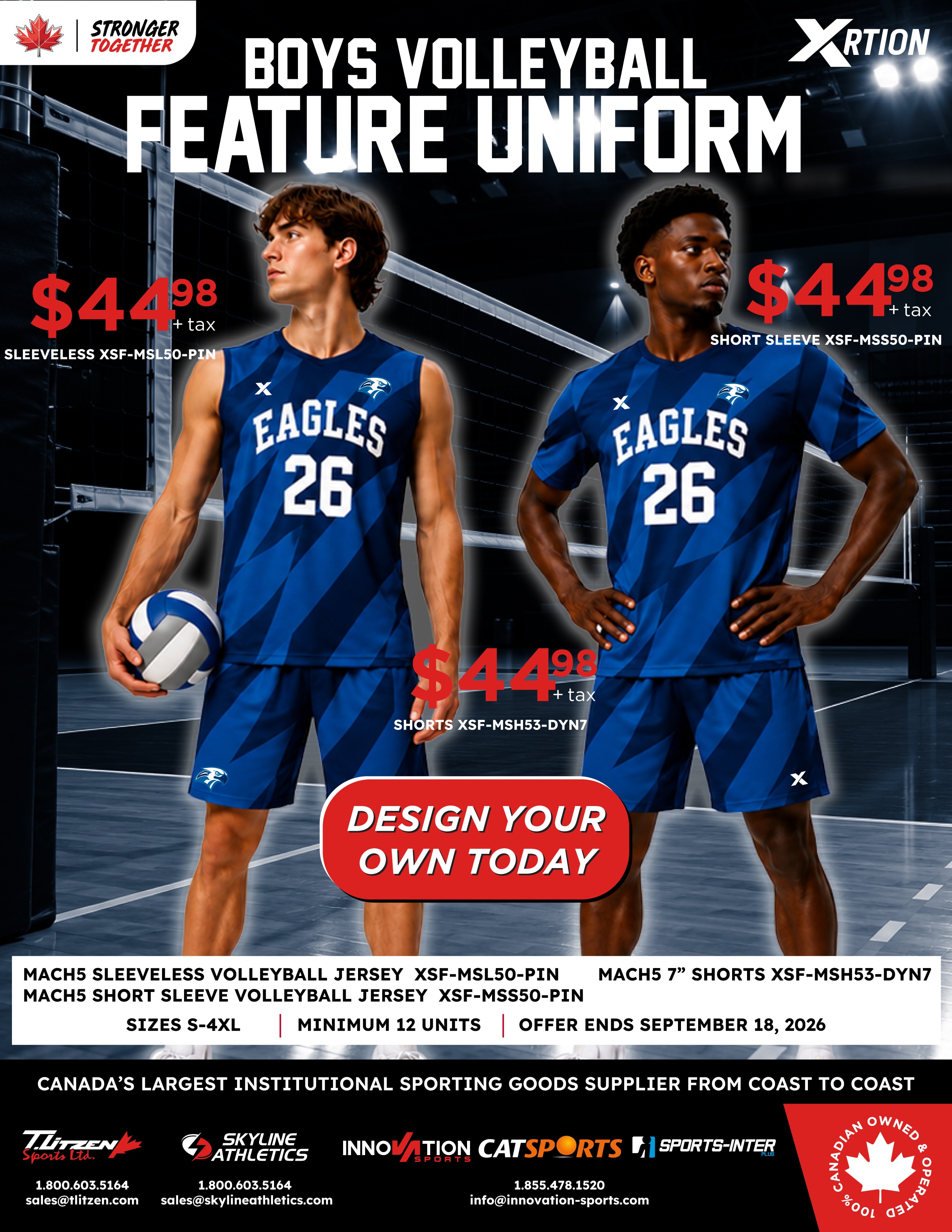 Men's Volleyball Uniform Feature