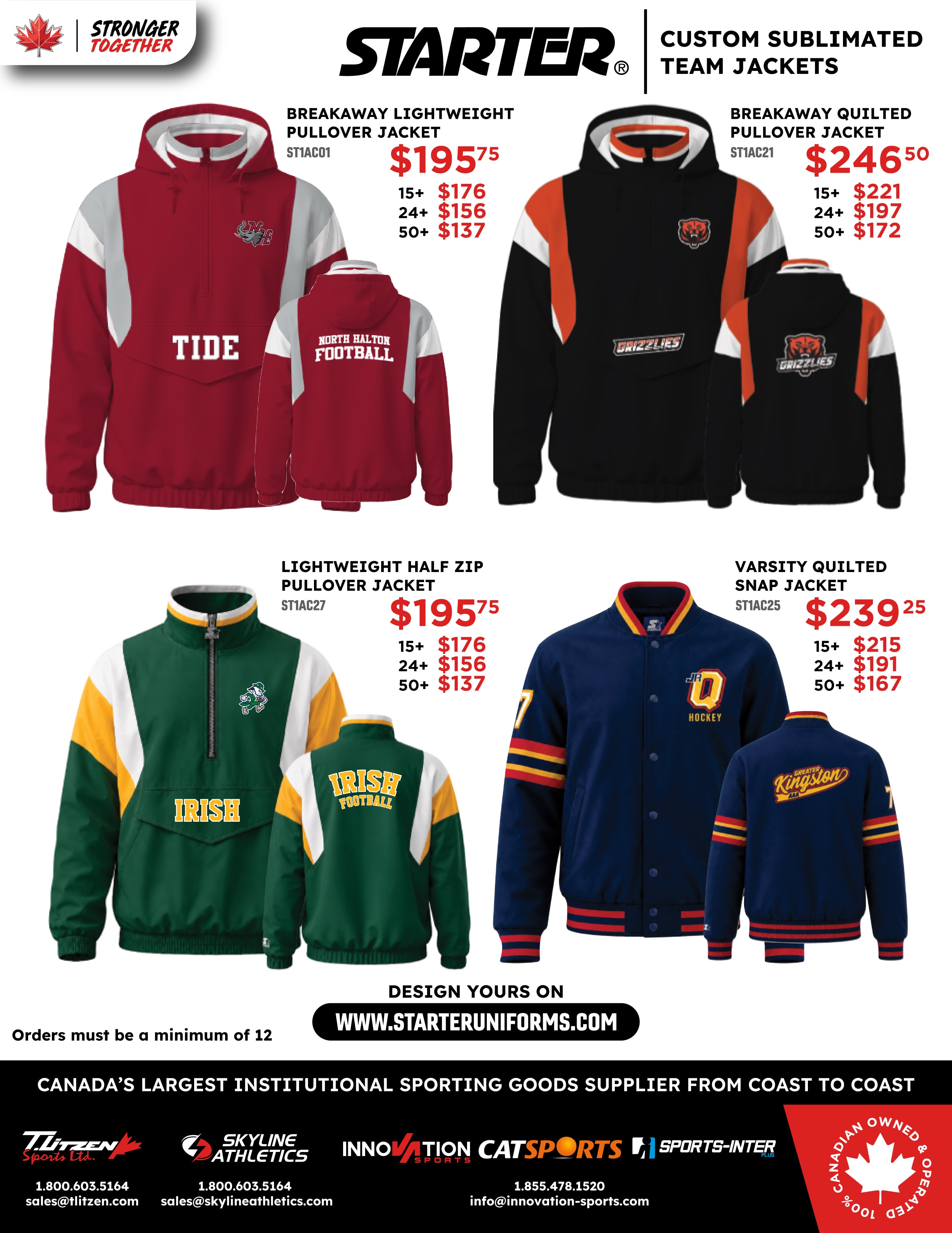 Sublimated Strater Jacket Feature