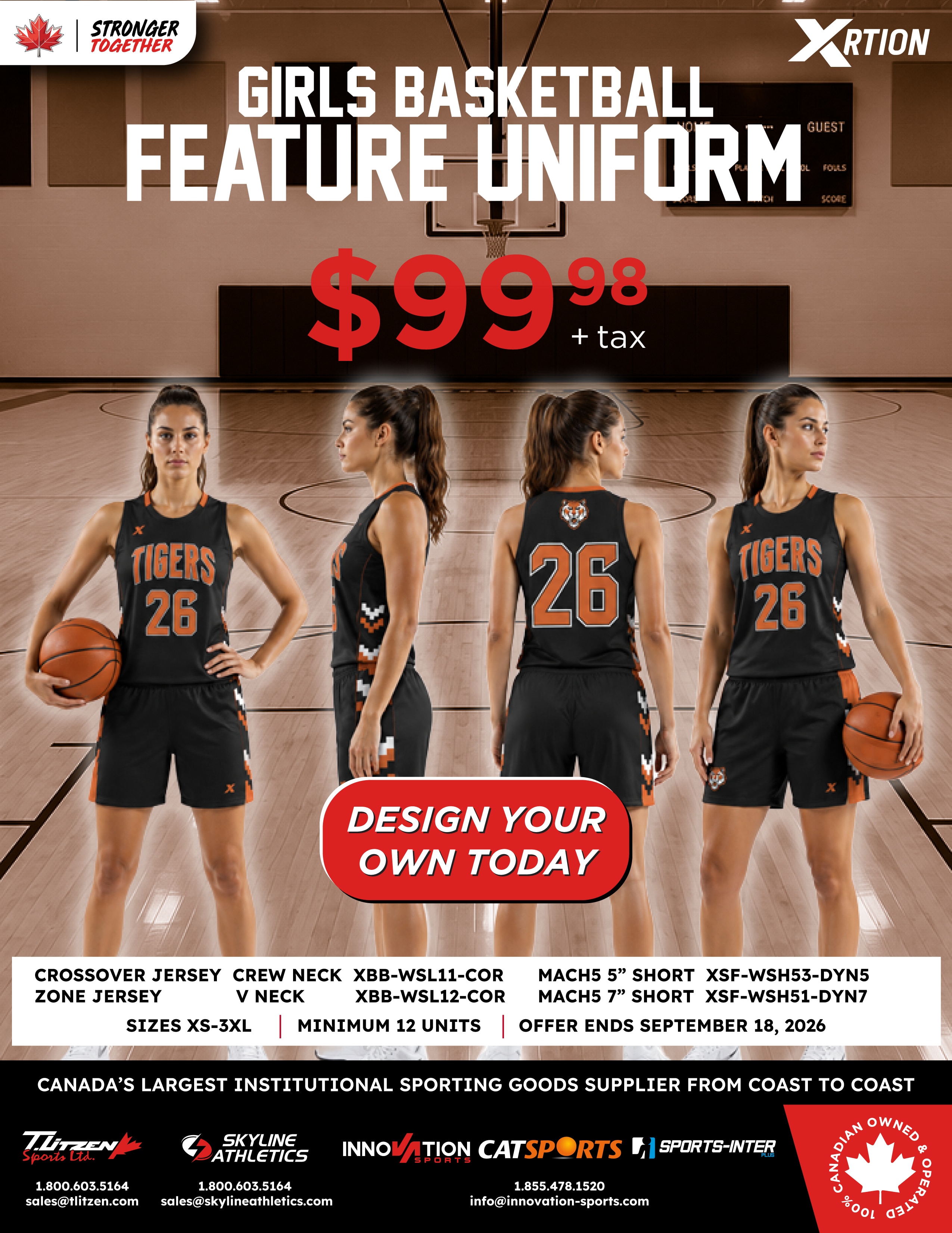 Women's Volleyball Uniform Feature